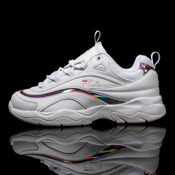 Fila Ray Women's Lifestyle Shoes - White/Pink,NZ 805-80419